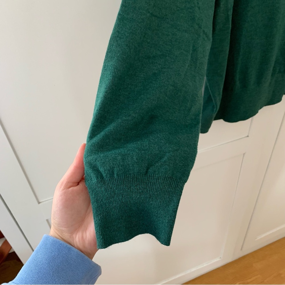 A New Day Green V Neck Sweatshirt Size XXL - Picture 3 of 10